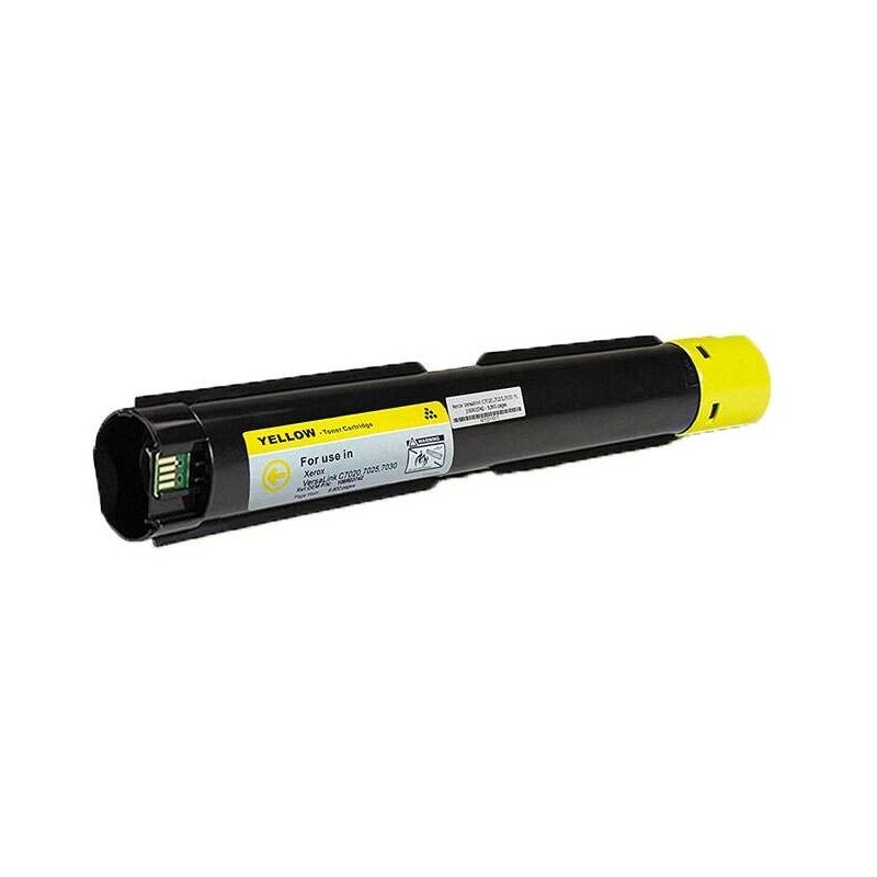 Xerox VersaLink C7020/C7025/C7030 Jaune Cartouche de toner Générique - Remplace 106R03738/106R03742