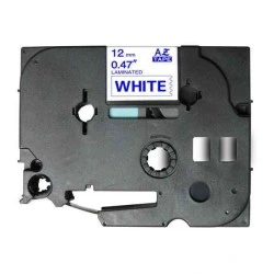 Brother TZe233 Compatible Laminated Label Tape - Blue Text on White - Width 12mm x 8 metres