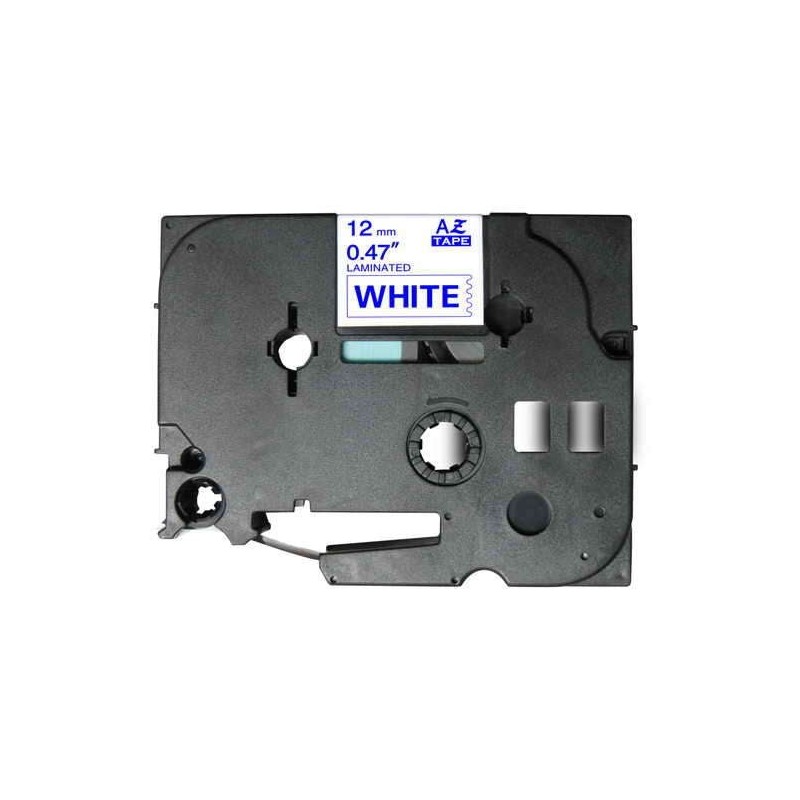 Brother TZe233 Compatible Laminated Label Tape - Blue Text on White - Width 12mm x 8 metres