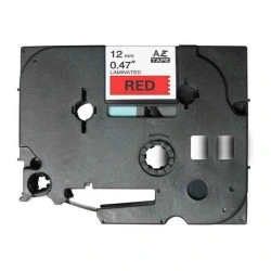 Brother TZe431 Compatible Laminated Label Tape - Black Text on Red - Width 12mm x 8 metres