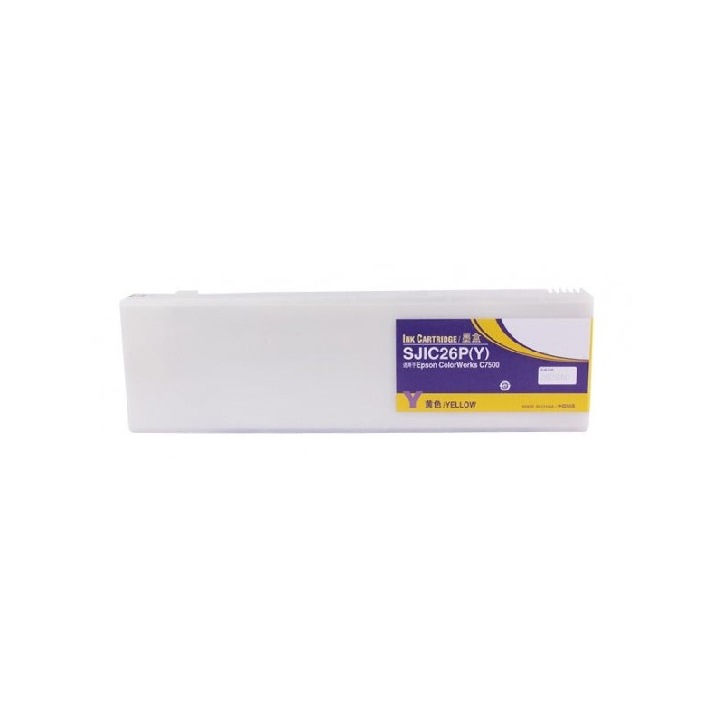 Epson SJIC26P Tinteiro Amarelo Pigmentado Genérico - Substitui C33S020621/SJIC26P(Y)