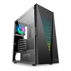 Abysm Gaming Boîtier Tour Danube Kolpa ARGB ATX, ITX, micro ATX - Côté Verre Trempé - 3,5" et 2,5" - USB-A 2.0/3.2 et Audio - 1