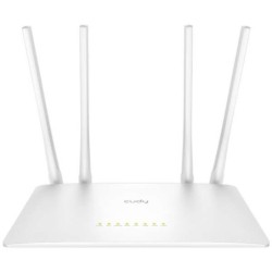 Cudy WR1200 Smart Router WiFi AC1200 Doble Banda - 1x Puerto Wan 100/10 Mbps y 4x Puertos Lan 100/10 Mbps - 4 Antenas Externas