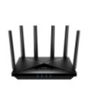 Cudy Router WiFi 7 2.5G Dual Band BE6500 - Velocidade até 1000Mbps - 4 Portas - 6 Antenas Fixas de 5dBi - Tecnologia MU-MIMO