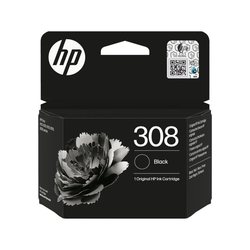 HP 308 Black Ink Cartridge Original - 7FP21UE