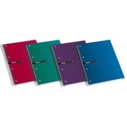Enri Status A4+ Caderno Espiral Microperfurado - Capa Extradura - 120 Folhas - Cores Sortidas