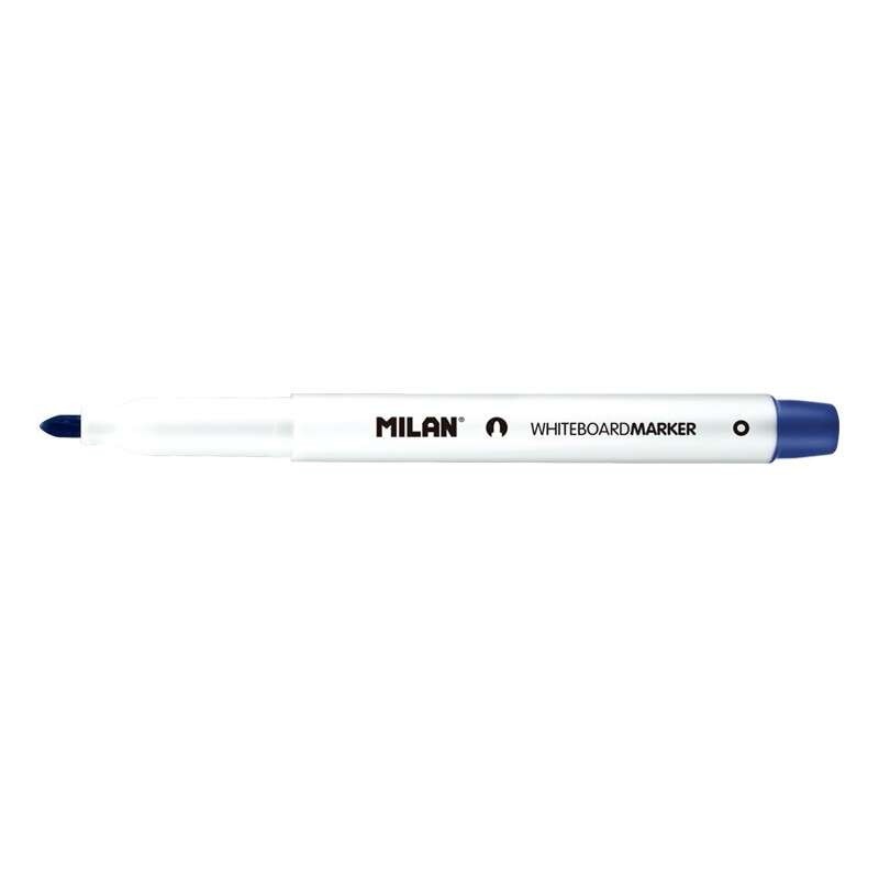 Milan Whiteboard Marker with Round Tip - 3.7 mm Tip - Alcohol-Based Ink - Dry Erase - Blue