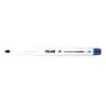 Milan Marcador para Quadro Branco com Ponta Redonda - Ponta 3,7 mm - Tinta à Base de Álcool - Apagável a Seco - Cor Azul