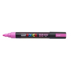 Posca PC-5M Marcador de Pintura - Ponta de Bala 1,8-2,5mm - À Base de Água - Resistente à Luz - Cor Rosa