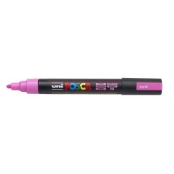 Posca PC-5M Marcador de Pintura - Punta de Bala 1.8-2.5mm - Base al Agua - Resistente a la Luz - Color Rosa
