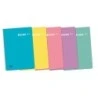 Enri Plus Spiral Notebook 4x4mm Grid - Size 4º - 80 Sheets 90gsm with Margin - Plastic Cover - Assorted Colours