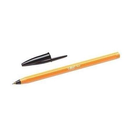 Bic Orange Original Fine Boligrafo de Bola - Punta Redonda de 0.8mm - Trazo de 0.30mm - Tinta con Base de Aceite - Cuerpo