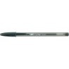 Bic Cristal Large Esferográfica - Ponta Grossa de 1,6mm - Traço de 0,60mm - Tinta com Base de Óleo - Translúcido - Cor Preto