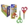 Bismark Bat Tijera Escolar 13cm con Freno Quality - Mangos en Plastico - Punta Roma - 2 Colores Surtidos