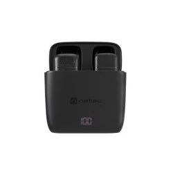 Natec Hopper Lavalier Microphone Sans Fil Connecteur USB-C - Haute Sensibilité - Fréquence Jusqu'à 48 kHz