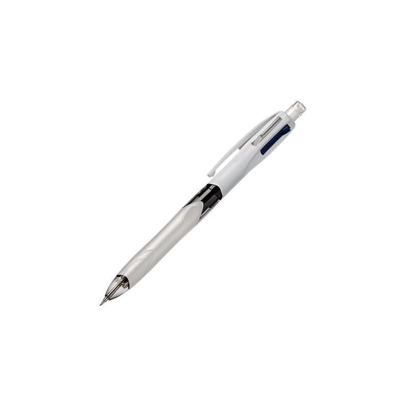 Bic 4 Colours 3+1 Esferográfica e Lapiseira Retrátil - Ponta Média de 1mm - Mina HB 0,7mm - Corpo Largo com Grip - Borracha - 3