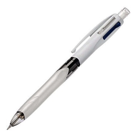 Bic 4 Colours 3+1 Retractable Ballpoint Pen and Mechanical Pencil - 1mm Medium Point - 0.7mm HB Lead - Wide Barrel with Grip
