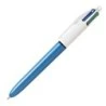 Bic 4 Colours Original Esferográfica de Esfera Retrátil - Ponta Média de 1,0 mm - Tinta com Base de Óleo - Corpo Azul/Branco