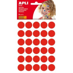 Apli Saco de 180 Gomets Redondos Ø 20mm - Adesivo Permanente - Desenvolvimento de Competências e Criatividade - Ideal para