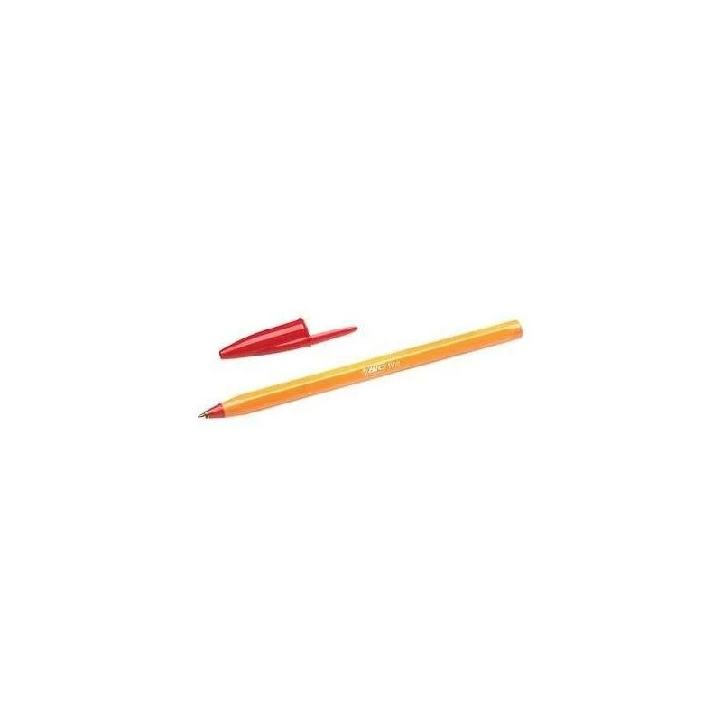 Bic Orange Original Fine Stylo à Bille - Pointe Ronde de 0.8mm - Trait de 0.30mm - Encre à Base d'Huile - Corps Orange