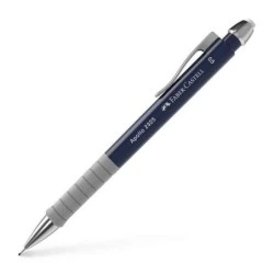 Faber-Castell Apollo Lapiseira - Traço 0,5mm - Pega Ergonómica - Borracha Integrada - Corpo de Cor Azul Escuro