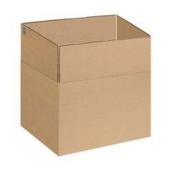 Dohe Cajas de Embalaje de 4 Solapas - Medidas 440x325x420mm - Carton de Canal 3mm - Resistente y Duradero - Ideal para Envios y