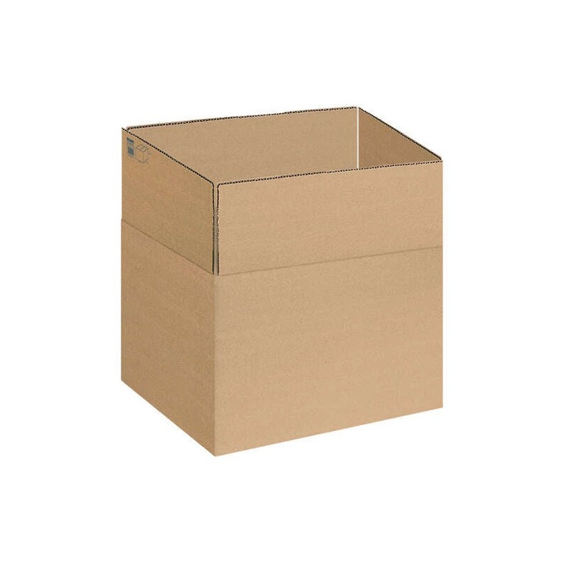 Dohe Caixas de Embalagem de 4 Abas - Medidas 440x325x420mm - Cartão de Canelado 3mm - Resistente e Duradouro - Ideal para
