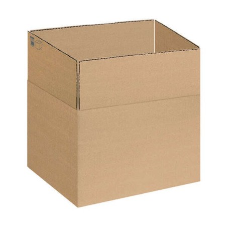 Dohe 4-Flap Packing Boxes - Size 440x325x420mm - 3mm Fluted Cardboard - Strong and Durable - Ideal for Shipping and Storage
