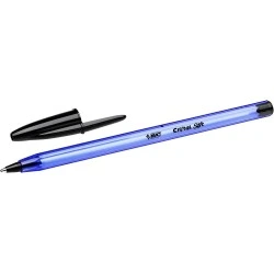 Bic Cristal Soft Esferográficas - Ponta Média de 1,2mm - Traço 0,45mm - Escrita mais Fluida - Cor Preta