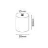 Oqonos Thermal Paper Roll 60x55x12mm, BPA Free, FSC