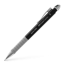 Faber-Castell Apollo Mechanical Pencil - 0.5mm Line - Ergonomic Grip - Built-In Eraser - Black Body