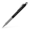 Faber-Castell Apollo Mechanical Pencil - 0.5mm Line - Ergonomic Grip - Built-In Eraser - Black Body