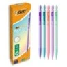 Bic Matic Pastel Lapiseira 0,7mm HB com Borracha - Ponta Retrátil - Corpo em Cores Pastel Sortidas