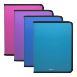 Erichkrause Pastas com Fecho de Correr Matt Vivid - A4+ - Cores Sortidas