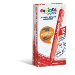 Carioca Oops Esferográfica Apagável Retrátil - Tinta Termossensível - Pega Ergonómica Triangular - Ponta de Ø 0,7mm - Recargas