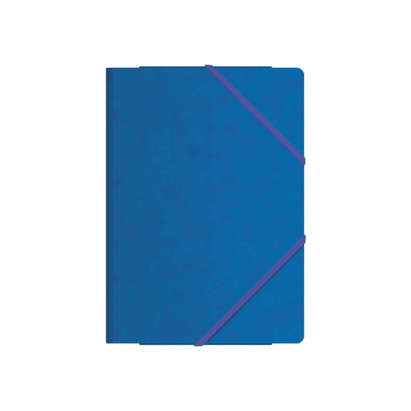 Dohe Elastic Folders with Three Flaps - Folio Size - Made of Premium Quality Card - Laminated - Flat Elastic Closure