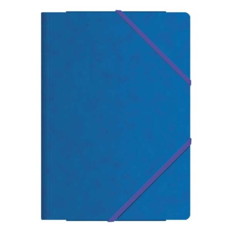 Dohe Carpetas de Gomas con Tres Solapas - Tamaño Folio - Fabricadas en Cartulina de Primera Calidad - Plastificadas - Cierre de