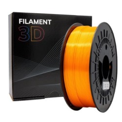 3D PLA SILK Filament - Diameter 1,75mm - Spool 1kg - Orange Color