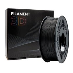 Filamento 3D PLA TOUGH - Diâmetro 1,75mm - Carretel 1kg - Cor Preto