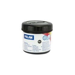 Milan Tempera Paint Pot 40ml - Quick Drying - Mixable - Black