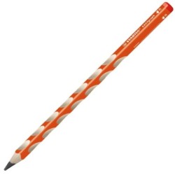 Stabilo Easygraph Lápis de Grafite - Mina HB de 3.15mm - Design Ergonómico - Para Destros - Cor Laranja