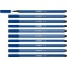 Stabilo Pen 68 Marqueur Pointe Fibre - Trait d'environ 1mm - Encre à l'Eau - Couleur Bleu Marine