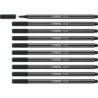 Stabilo Pen 68 Rotulador de Punta de Fibra - Trazo de 1mm aprox. - Tinta con Base de Agua - Color Negro