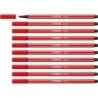 Stabilo Pen 68 Fibre-Tip Marker - Approx. 1mm Line - Water-Based Ink - Carmine