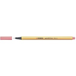 Stabilo Point 88 Marcador de Ponta Fina de Fibra - Traço de 0.4 mm - Tinta à Base de Água - Cor Vermelho Néon