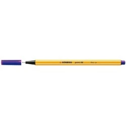 Stabilo Point 88 Marcador de Ponta Fina de Fibra - Traço de 0.4 mm - Tinta à Base de Água - Cor Violeta