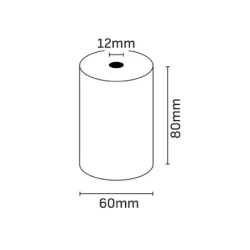 Oqonos Thermal Paper Roll 80x60x12mm, BPA Free, FSC
