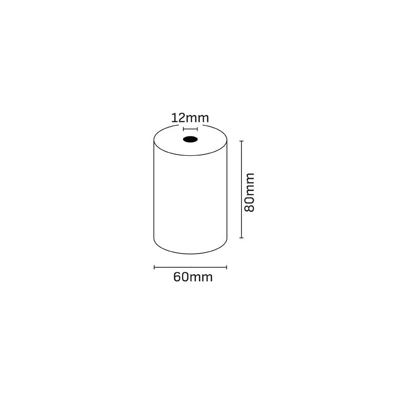 Oqonos Thermal Paper Roll 80x60x12mm, BPA Free, FSC