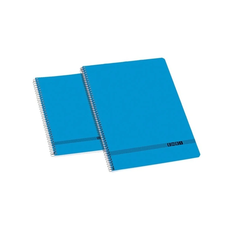 Enri Oficina Fº Tapa Blanda Cuaderno Espiral Liso - Tamaño Fº - Tapa Blanda - Cuaderno con Espiral - Ideal para la Oficina