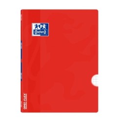 Oxford School Classic Openflex A4 - Couverture Plastique Résistante - Cahier Agrafé 4x4 avec Marge - 48 Feuilles Haute Qualité